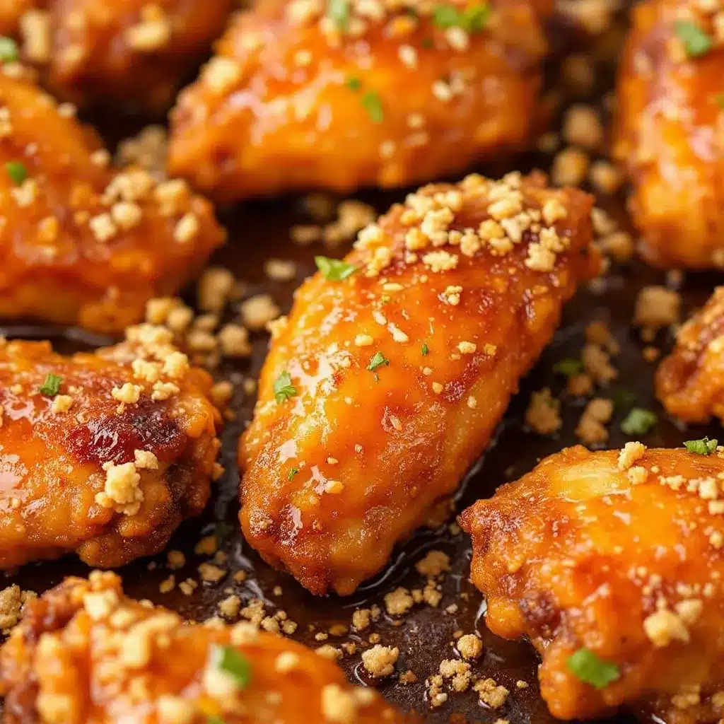 crispy baked honey garlic chicken wings preparation steps