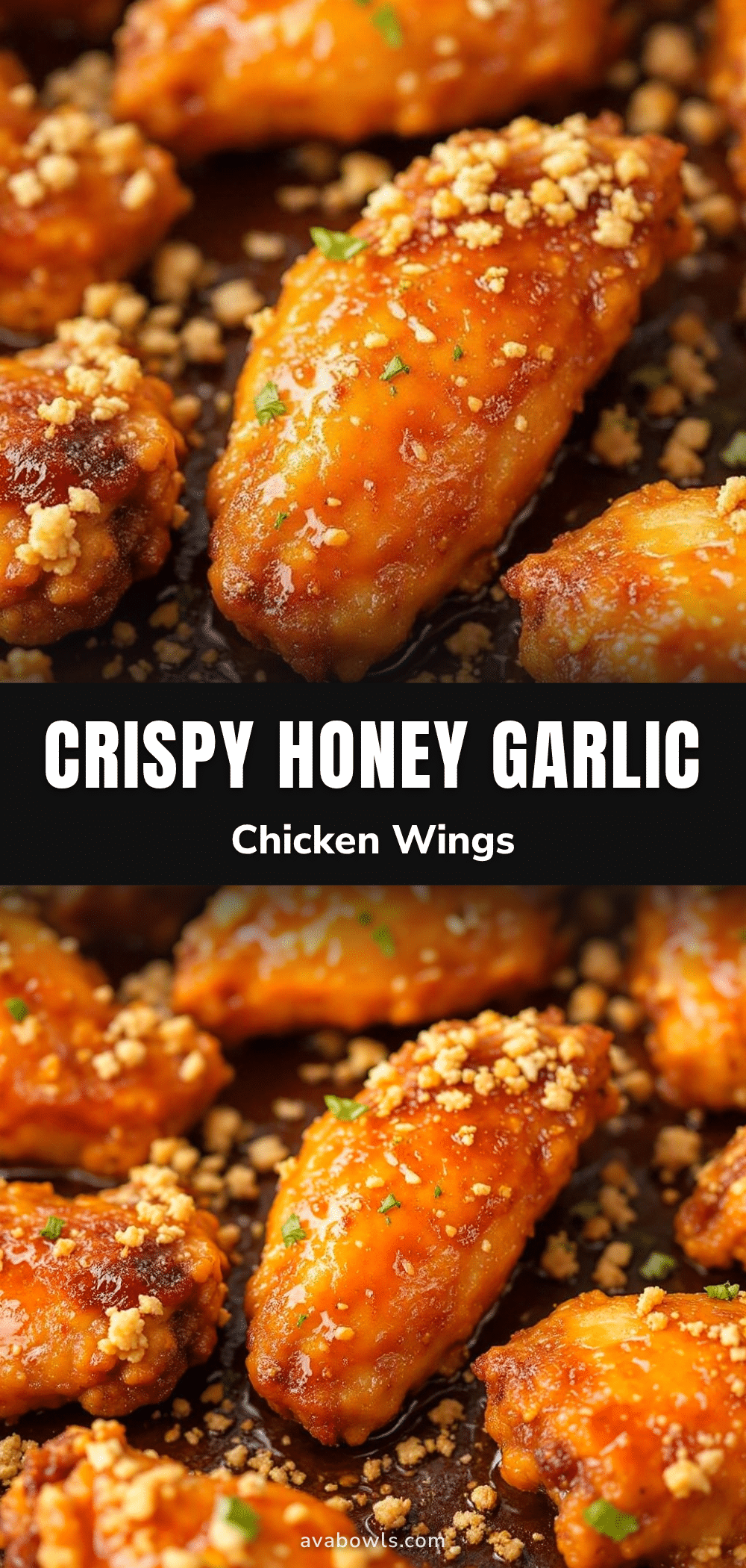 crispy baked honey garlic chicken wings recipe