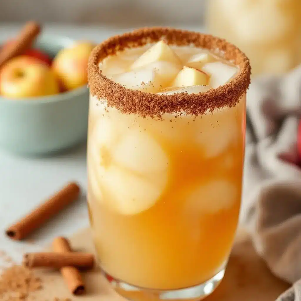 Crispy Cinnamon Sugar Apple Cider Mimosas - featured image