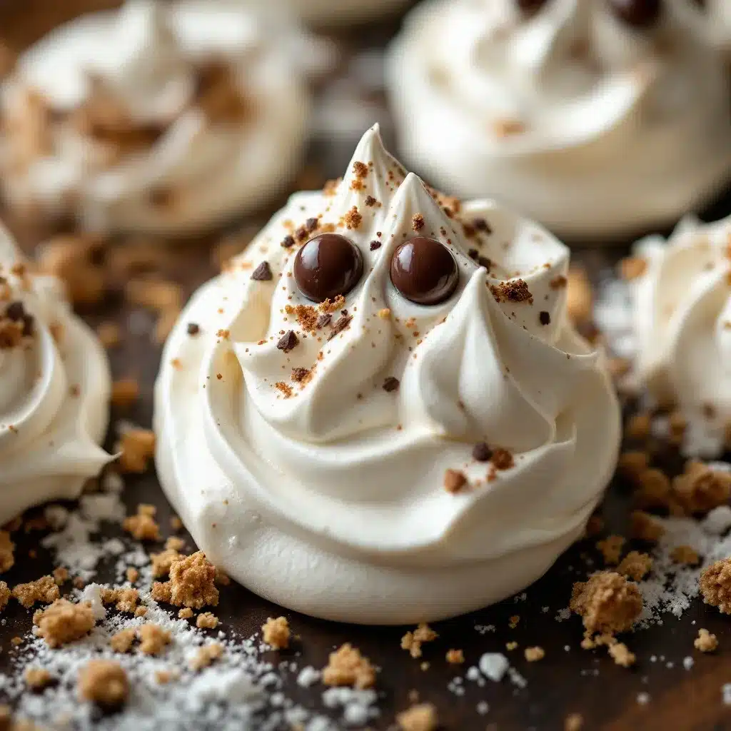 crispy ghost meringue cookies preparation steps