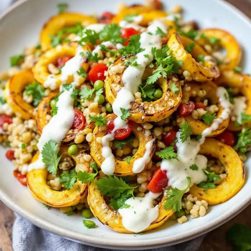 crispy maple roasted delicata squash rings preparation steps