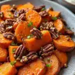 crispy maple roasted sweet potatoes - featured image
