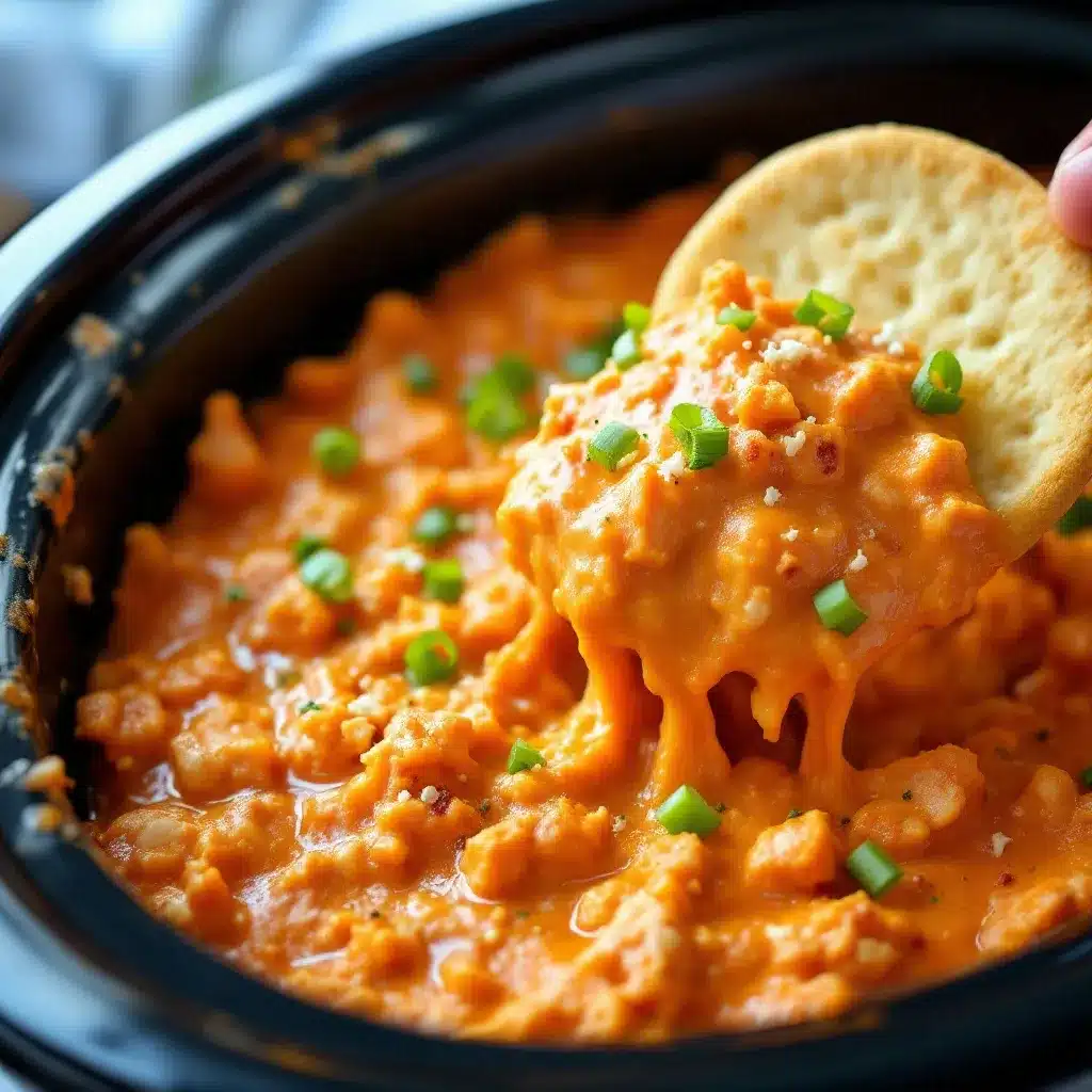 crockpot buffalo chicken dip preparation steps