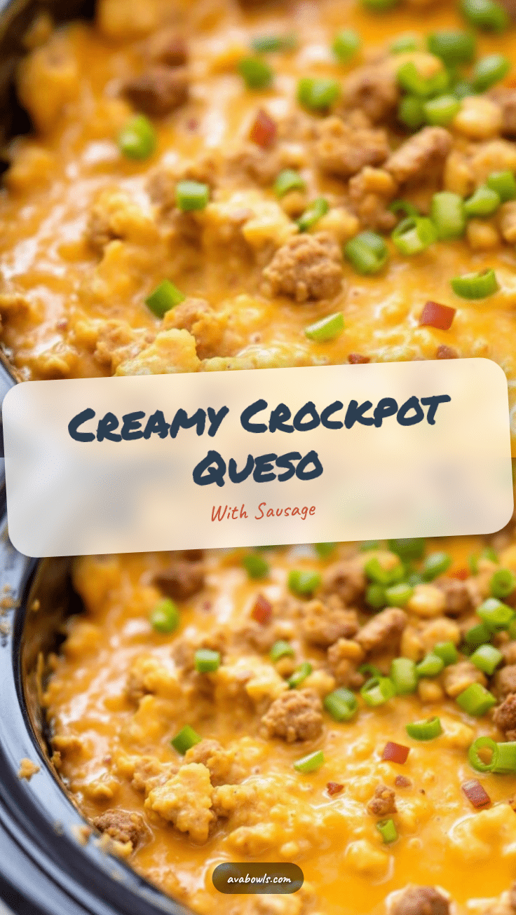 crockpot queso dip with sausage recipe