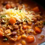 crockpot turkey taco soup - featured image