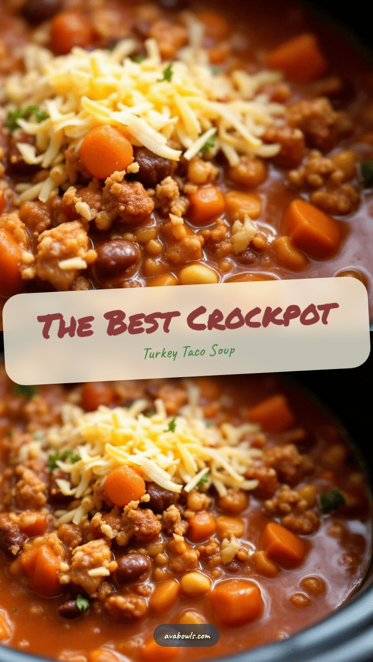 crockpot turkey taco soup recipe