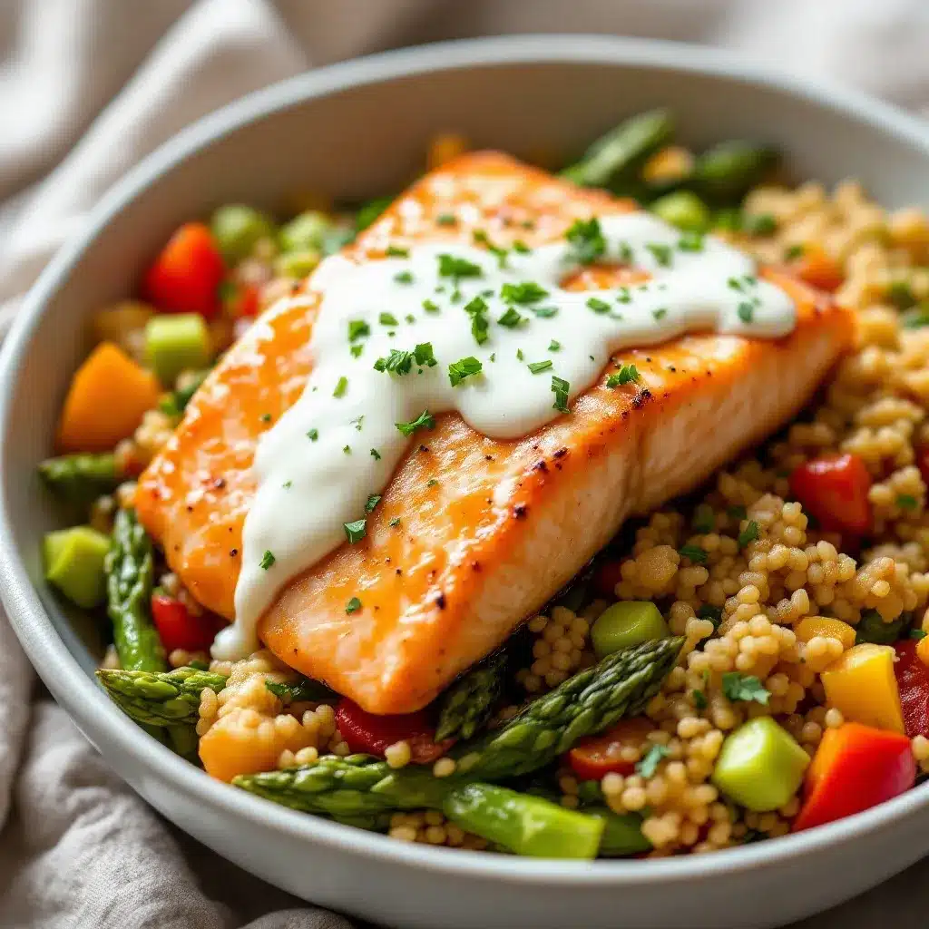 easy baked honey mustard salmon with asparagus preparation steps