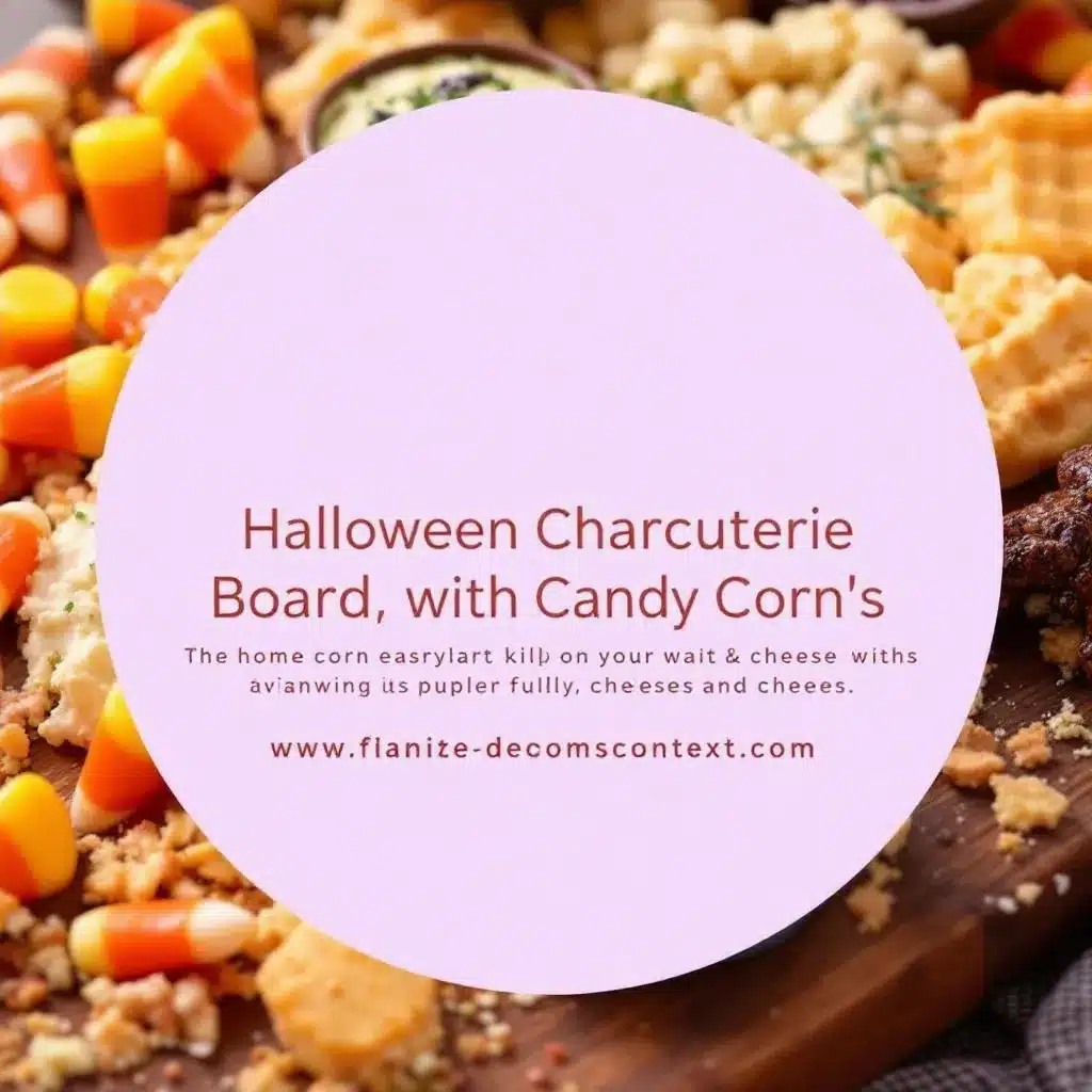 easy halloween charcuterie board with candy corn preparation steps