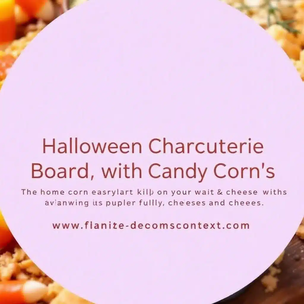 easy halloween charcuterie board with candy corn - featured image