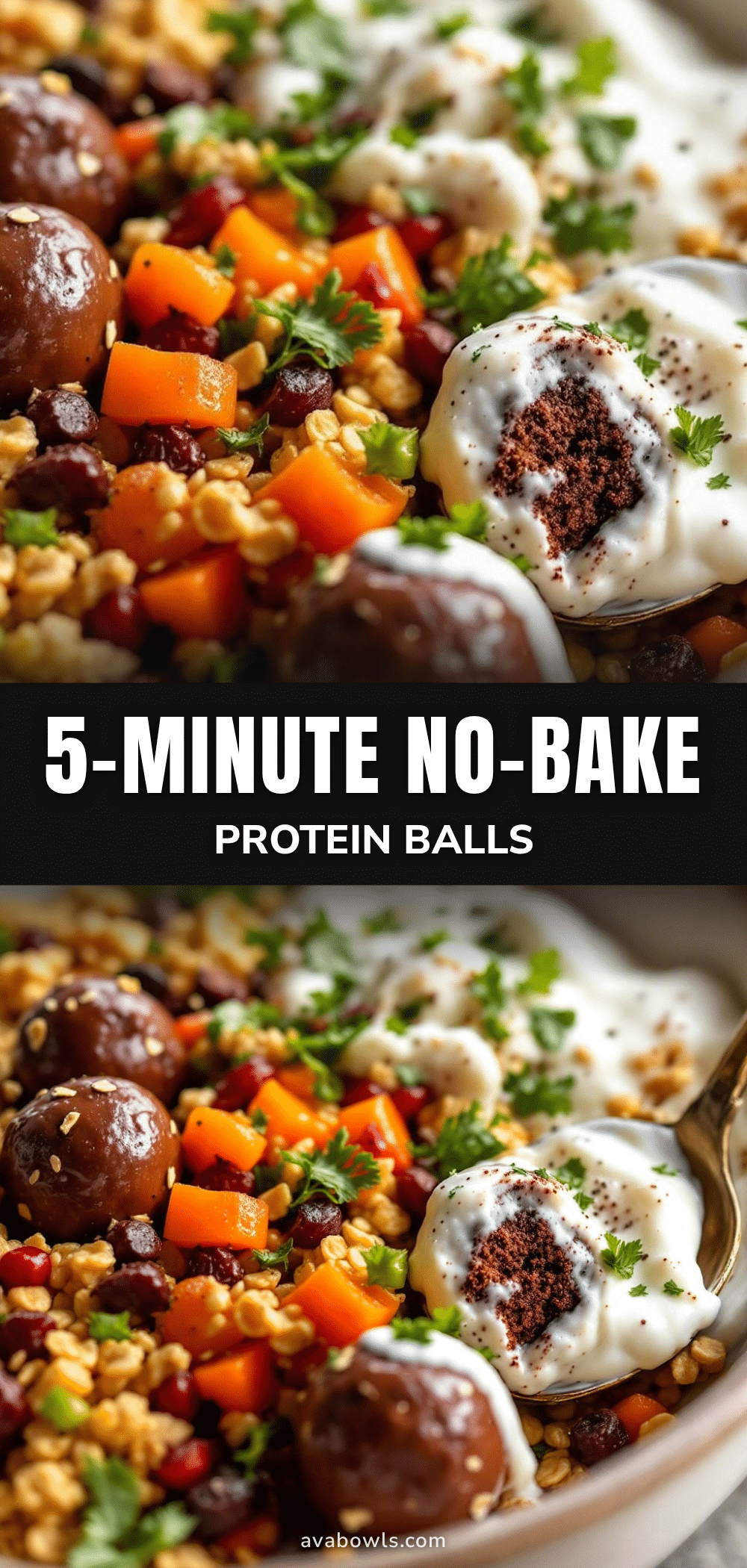 easy no-bake chocolate protein balls with oats recipe