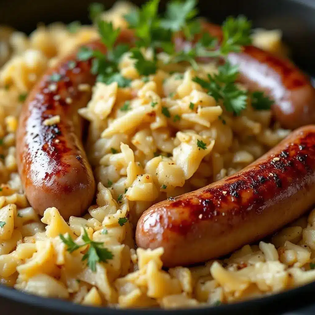 Easy Oktoberfest Bratwurst Skillet - featured image