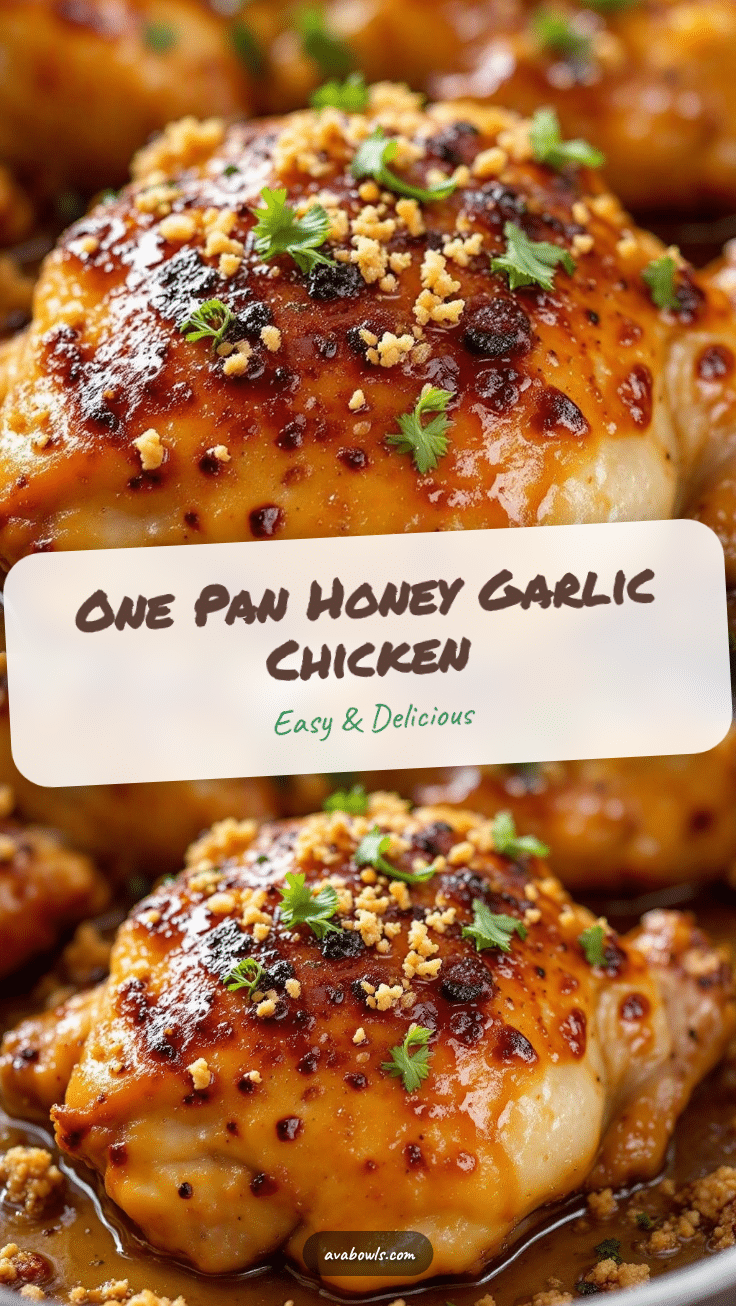 Easy One-Pan Honey Garlic Chicken Thighs recipe