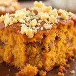 easy pumpkin dump cake - featured image