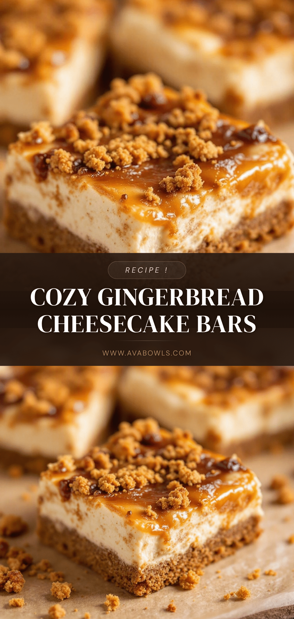 Gingerbread Cheesecake Bars recipe