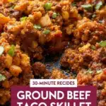 ground beef taco skillet - featured image