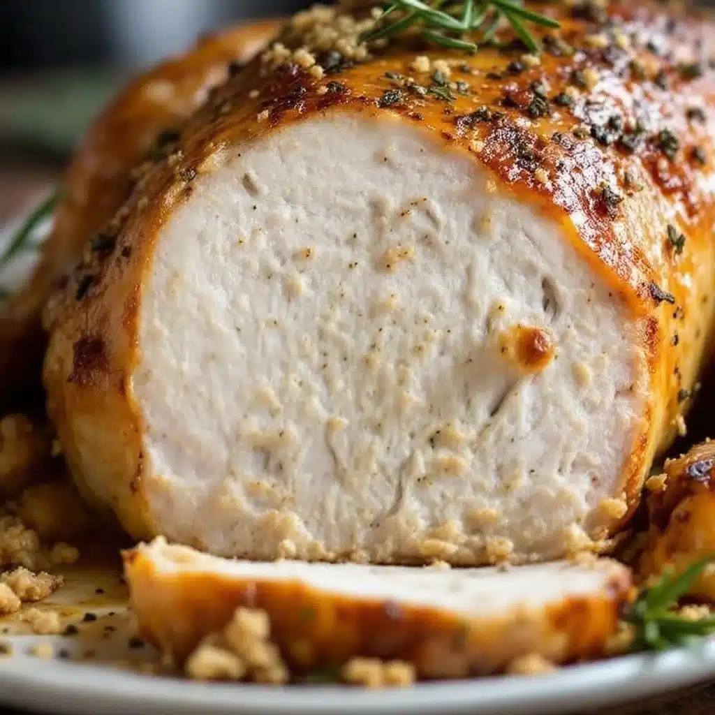 juicy herb butter roasted turkey - featured image