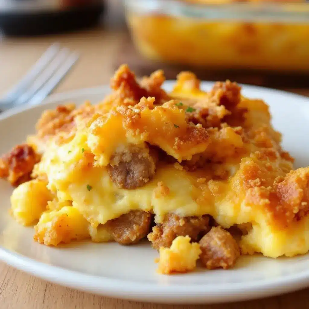 Make-Ahead Sausage Hash Brown Casserole preparation steps