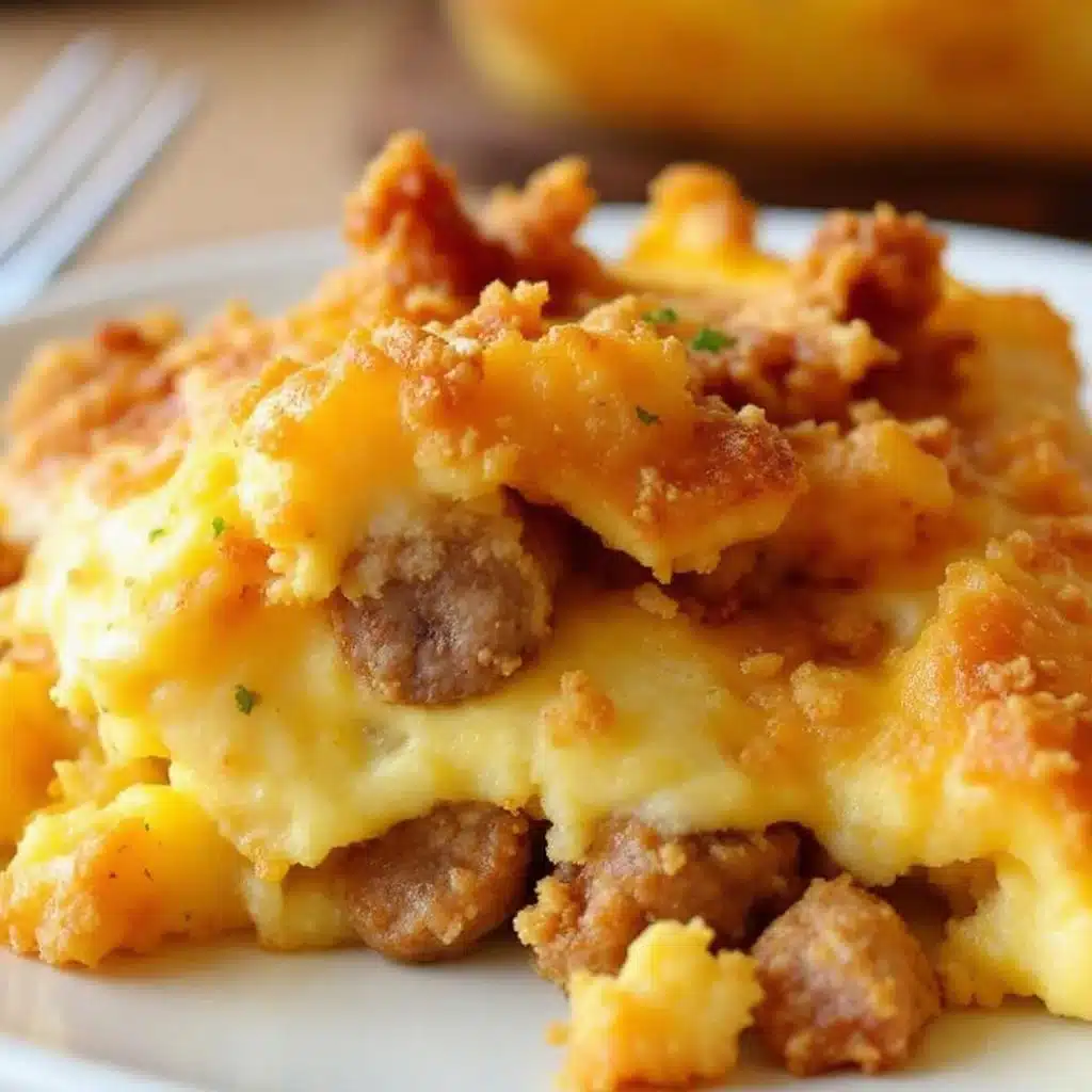 Make-Ahead Sausage Hash Brown Casserole - featured image