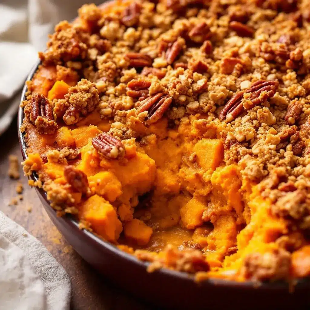 make-ahead sweet potato casserole preparation steps