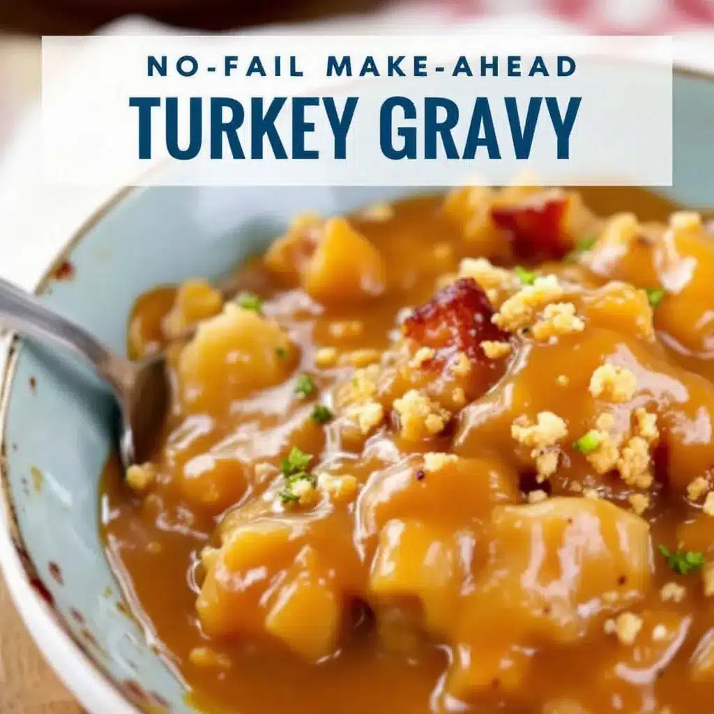 make-ahead turkey gravy preparation steps