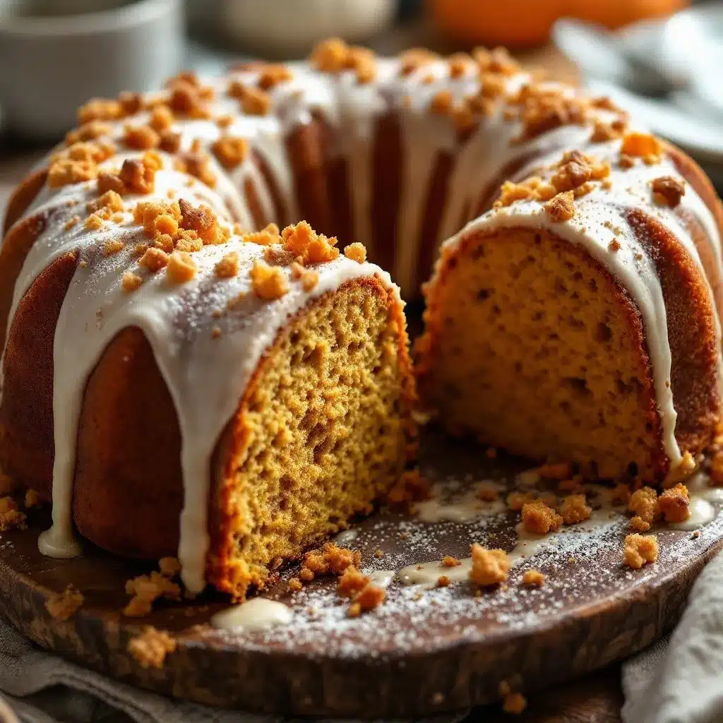 maple pumpkin spice bundt cake preparation steps