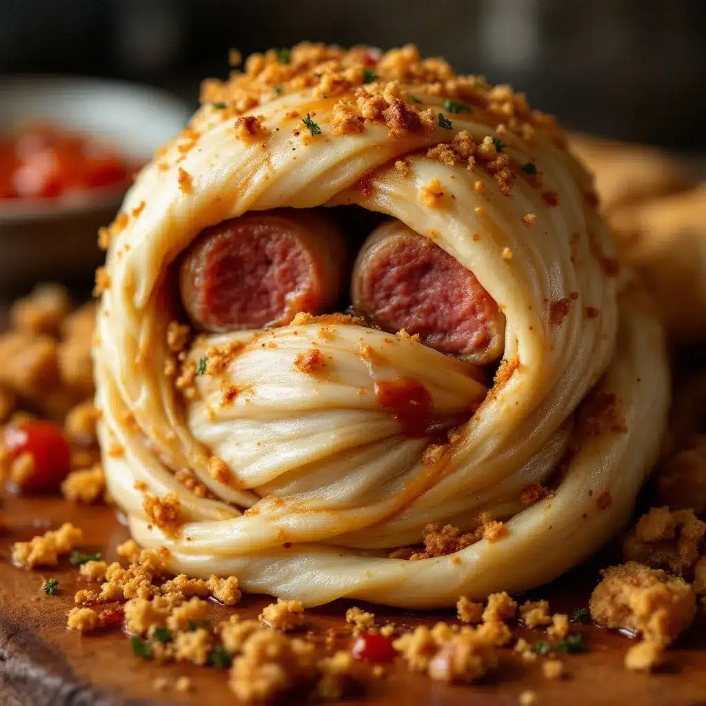 mummy pigs in a blanket preparation steps