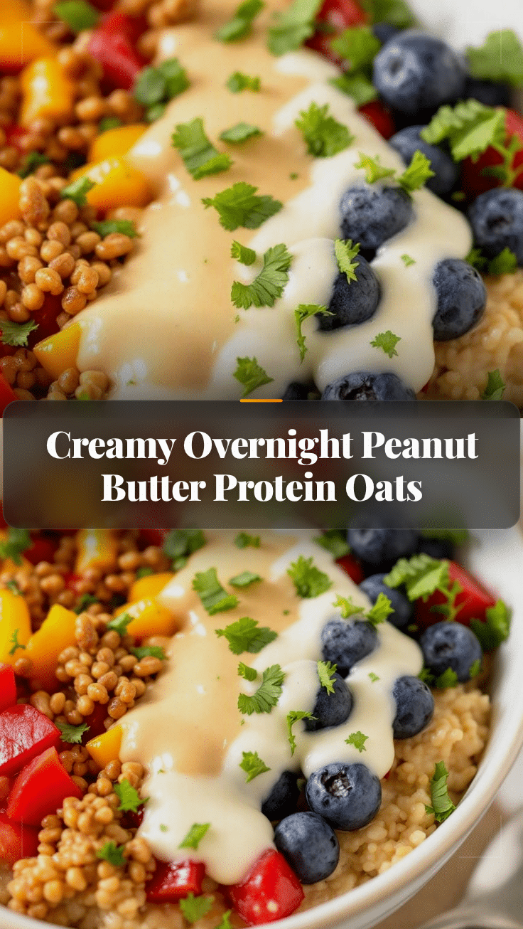 overnight peanut butter protein oats recipe