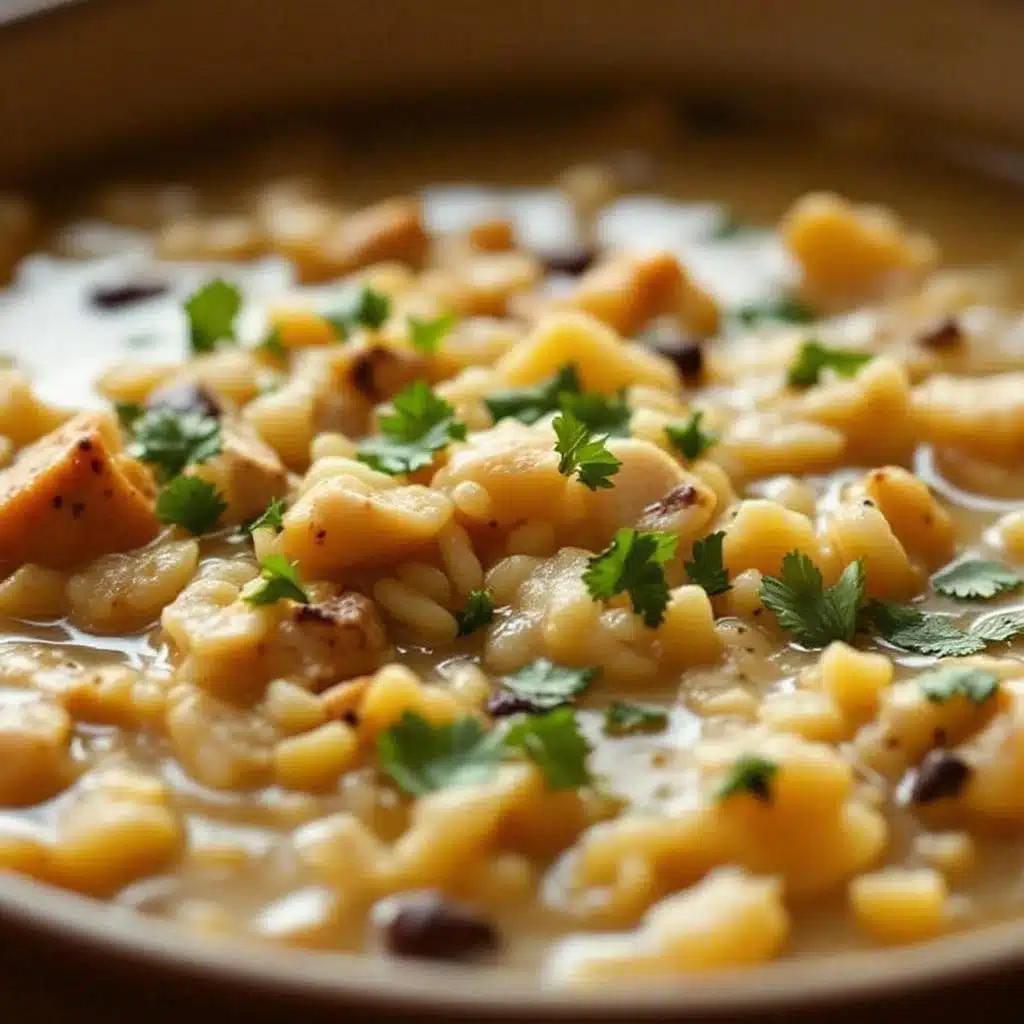 panera copycat chicken and wild rice soup - featured image