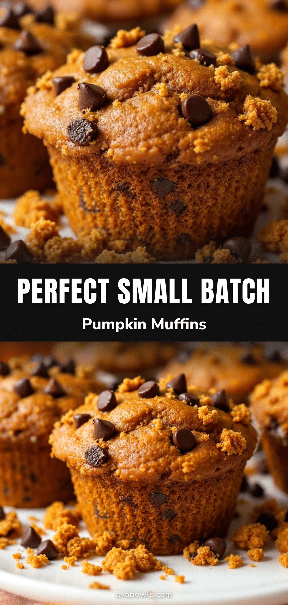 Perfect Small-Batch Pumpkin Chip Muffins recipe