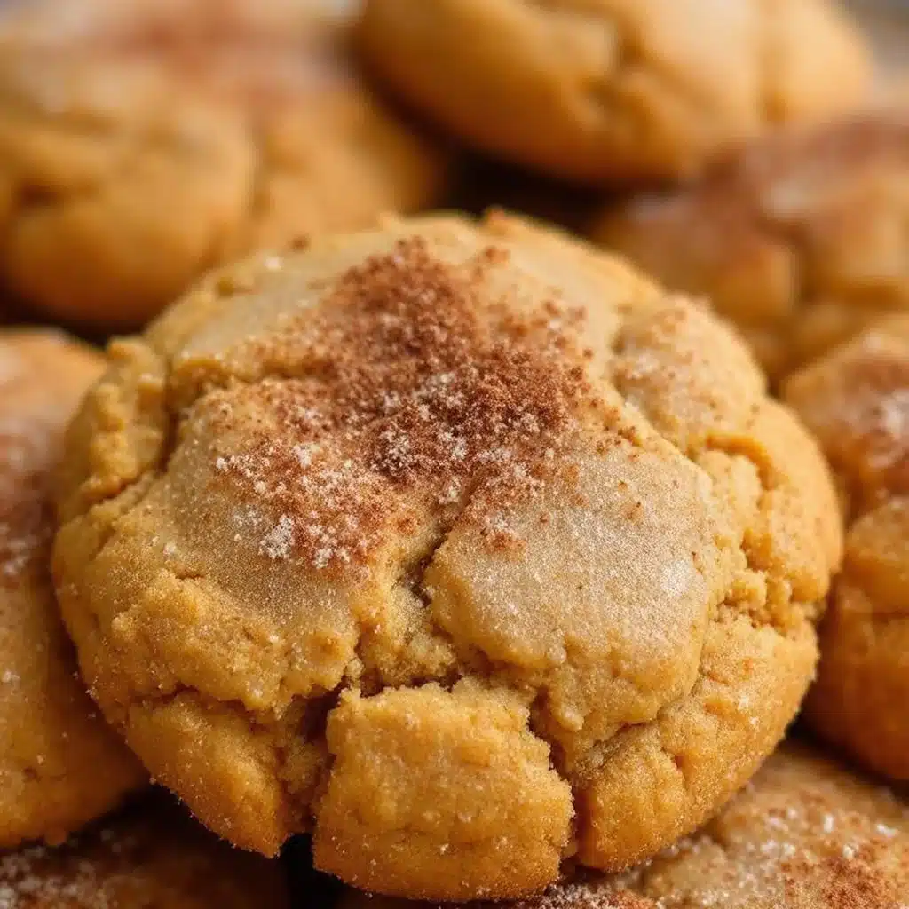 pumpkin snickerdoodle cookies - featured image