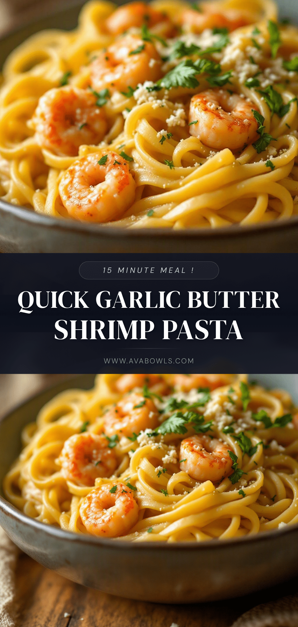 quick garlic butter shrimp pasta recipe
