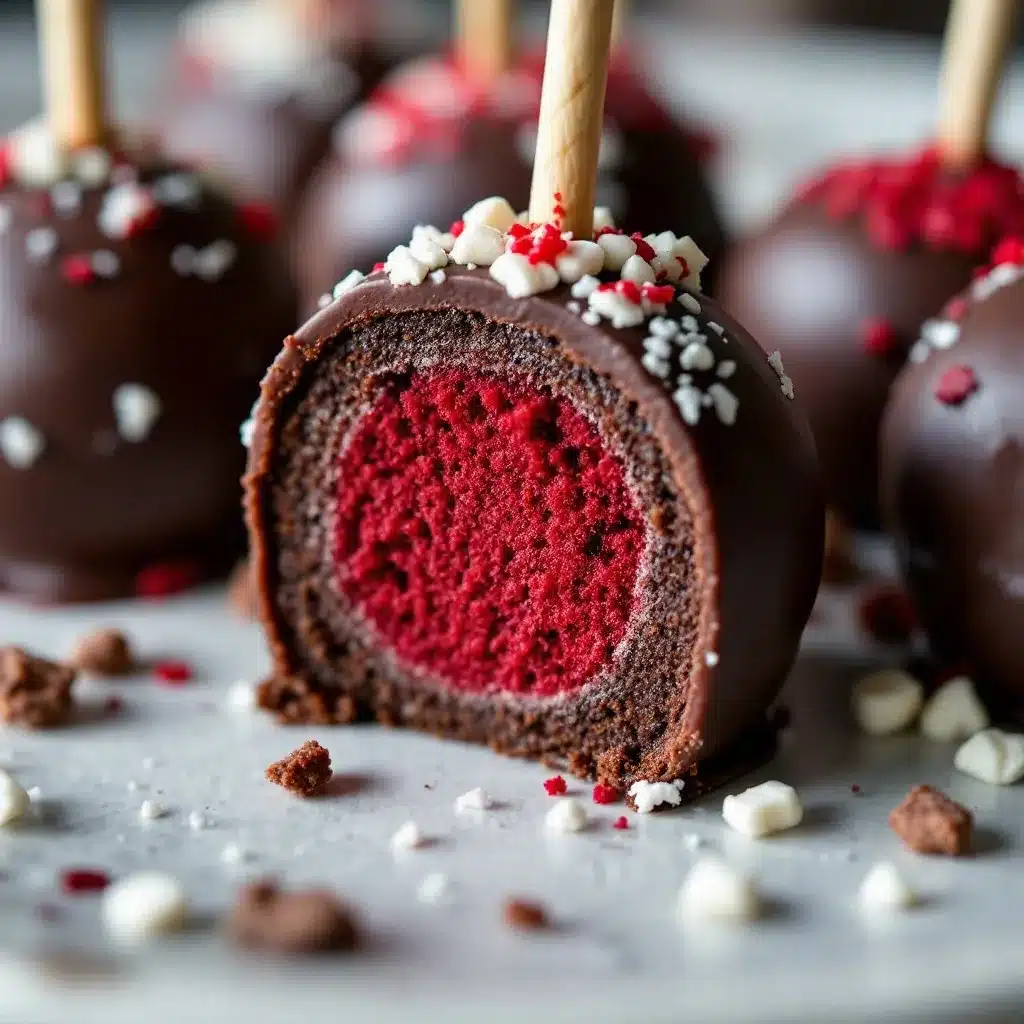 red velvet cake pops preparation steps