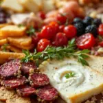 romantic charcuterie board for two - featured image