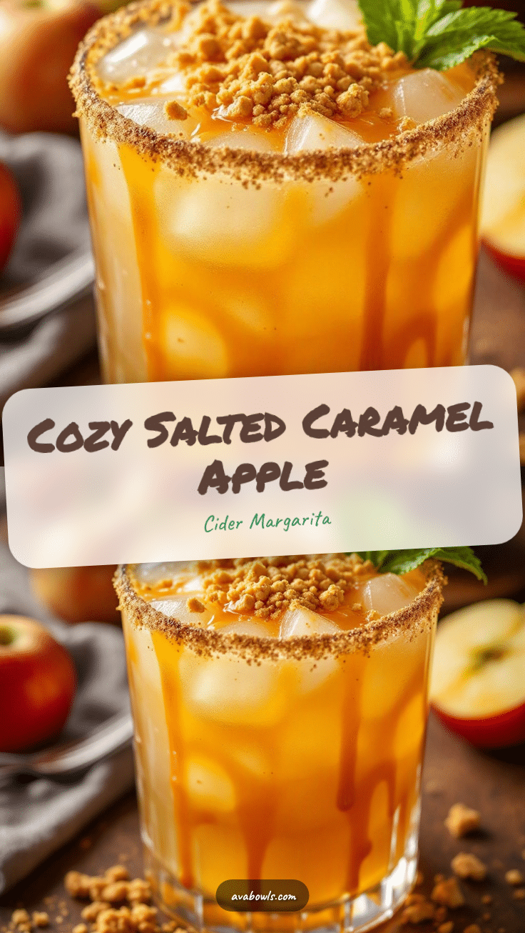 salted caramel apple cider margarita recipe