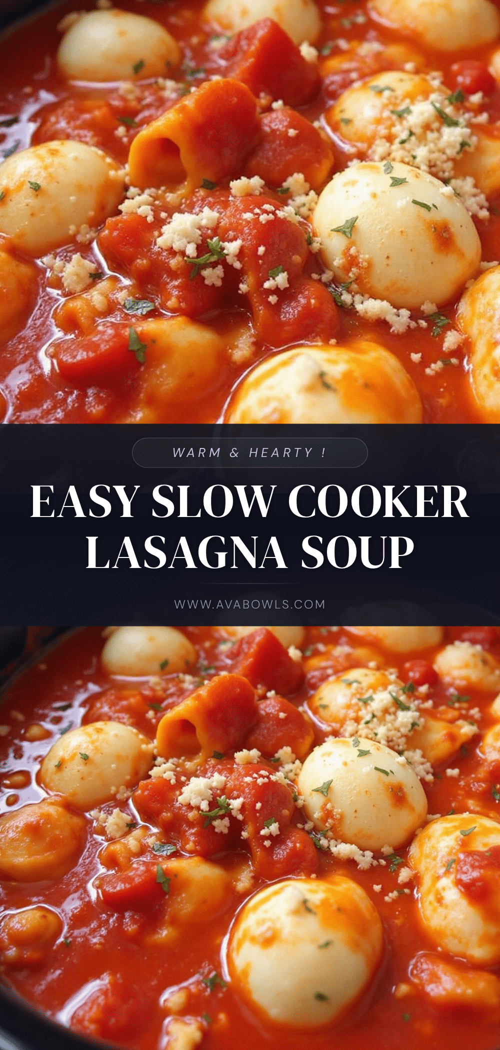 slow cooker lasagna soup recipe