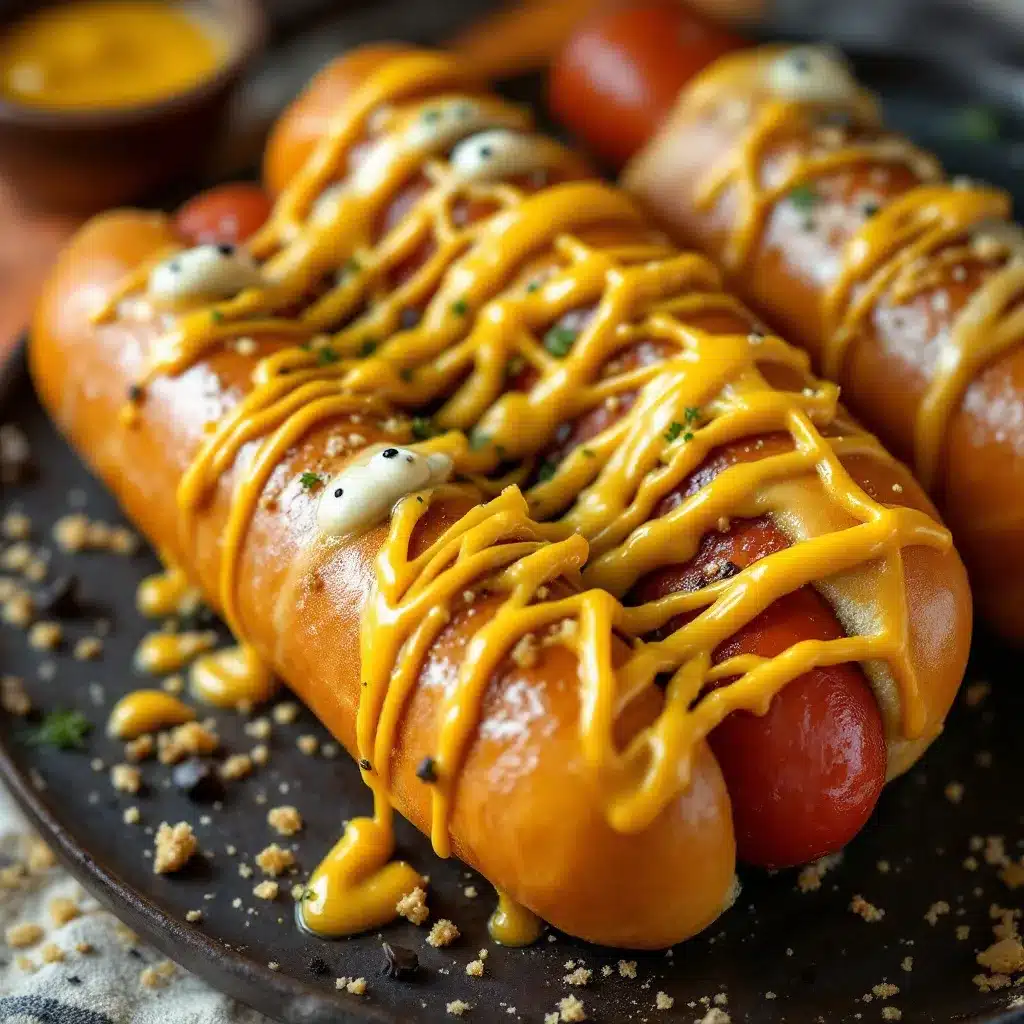 spooky mummy hot dogs preparation steps