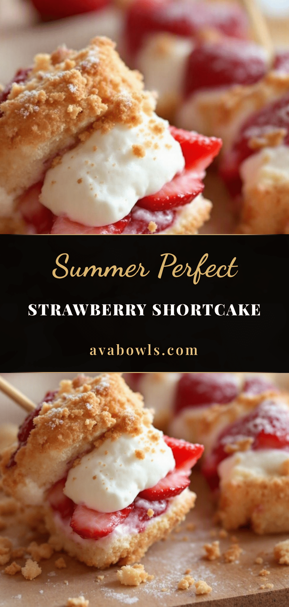 strawberry shortcake skewers recipe