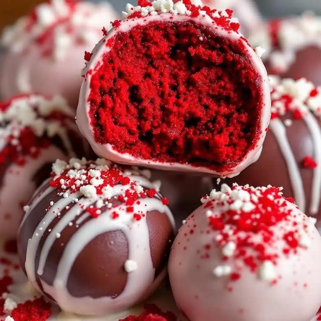 Vampire Bite Red Velvet Cake Balls - featured image