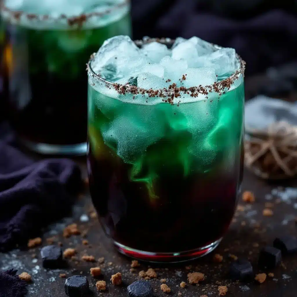 witches brew punch with dry ice effect preparation steps